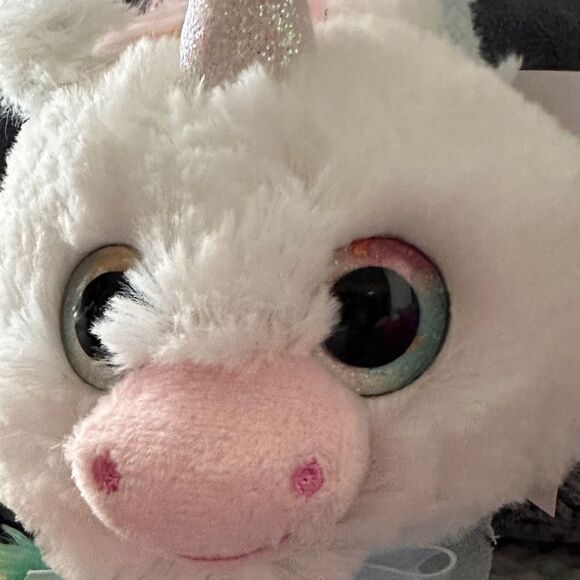 White Unicorn With Rainbow Tail Plush
Stuffed Animal 10 Inch Toy - Picture 13 of 16